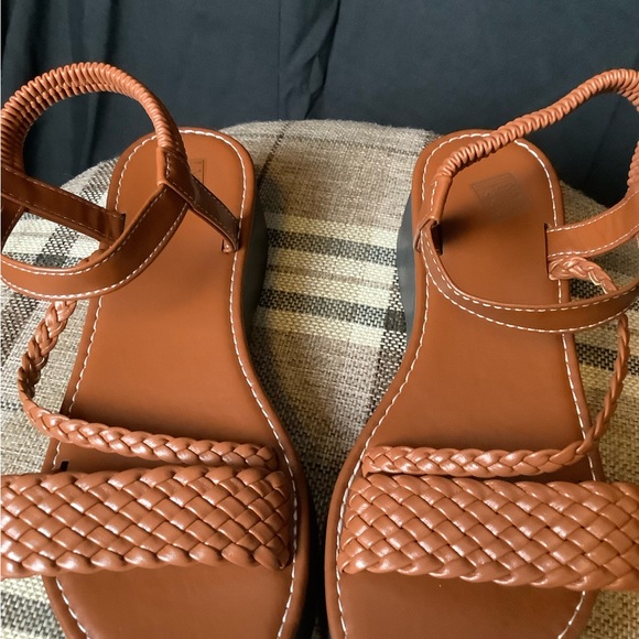 Women's Solid Color Braided Sandals, - Picture 3 of 6